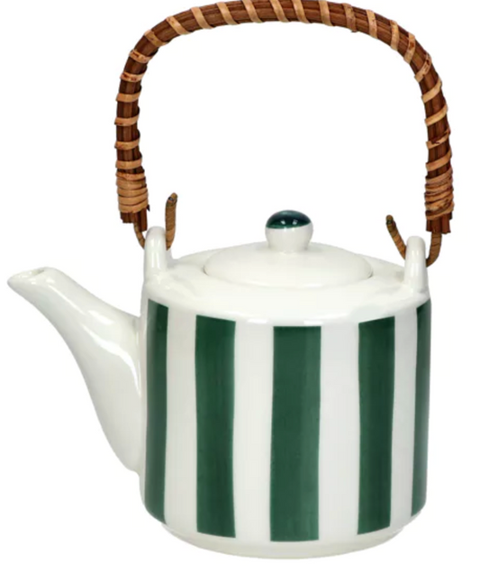 MYKONOS - théière - porcelaine - DIA 10 x H 11,5 cm - vert