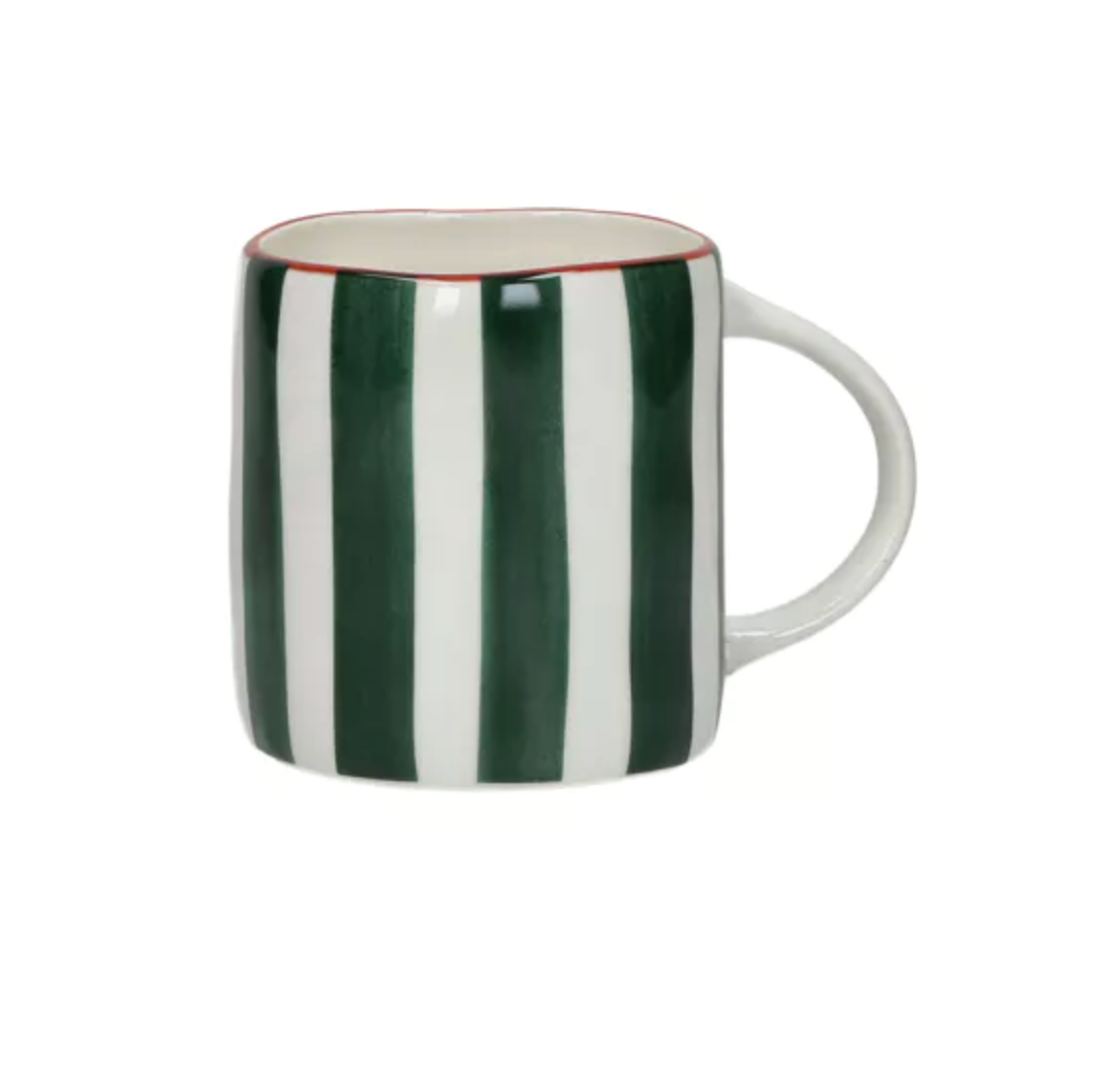 MYKONOS - mug 37,5 CL - porcelaine - L 12 x W 8,5 x H 9 cm - vert