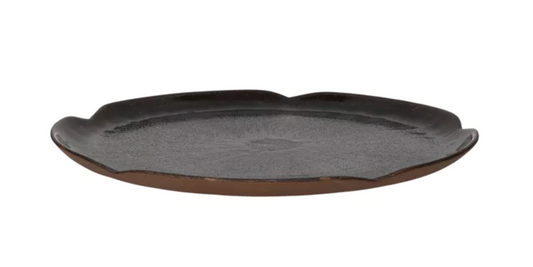 CYCLE - assiette de présentation - grès - DIA 31 x H 2,1 cm - mix de couleurs