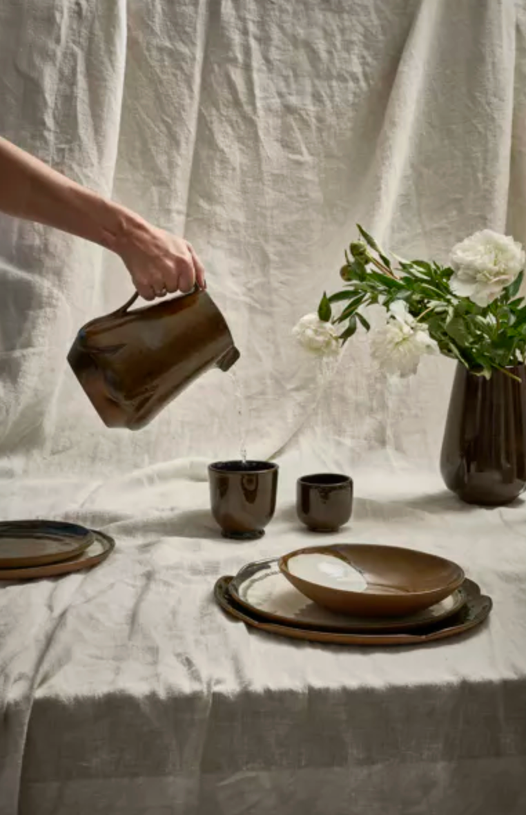 CYCLE - pichet - grès - L 13,5 x W 9,2 x H 21,8 cm - mix de couleurs