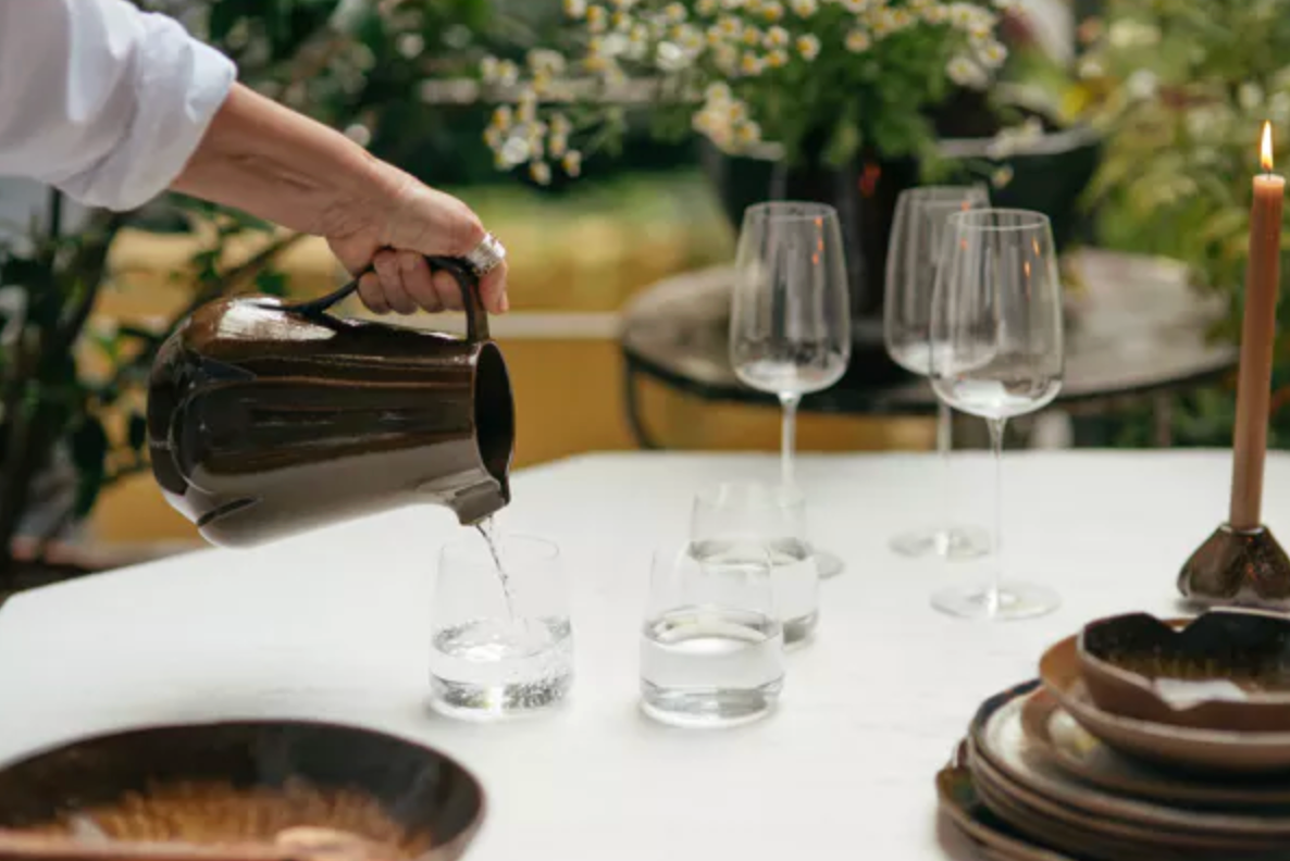 CYCLE - pichet - grès - L 13,5 x W 9,2 x H 21,8 cm - mix de couleurs