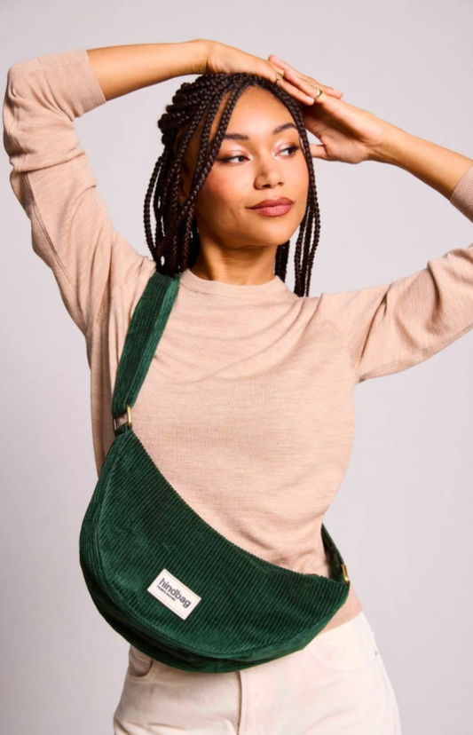 Sac Banane Andrea Velours Sapin