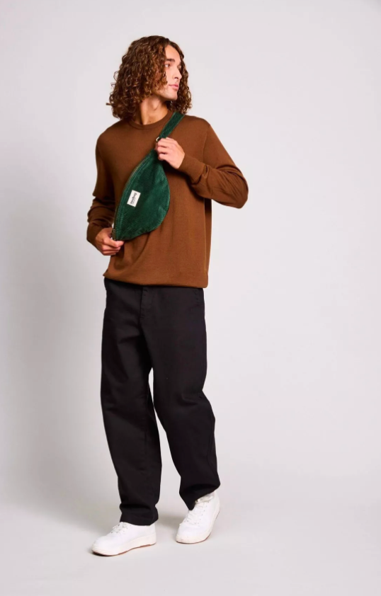 Sac banane Sasha Velours Sapin