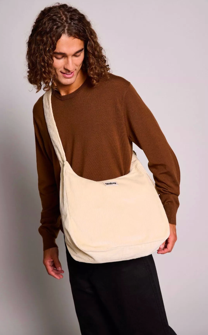 Sac hobo Claire Velours Beige