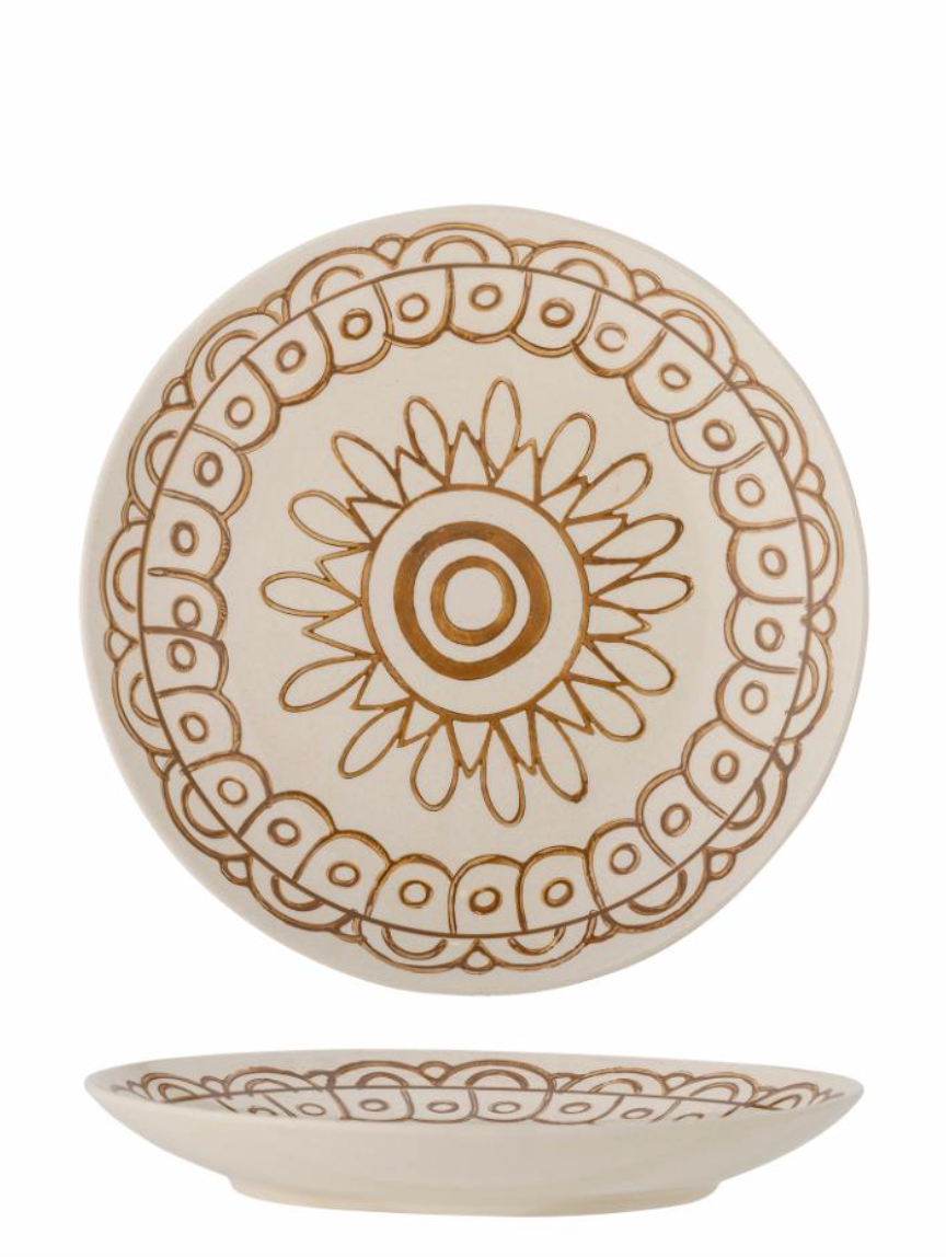 Maple Assiette, Orange, Grès