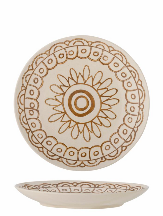 Maple Assiette, Orange, Grès