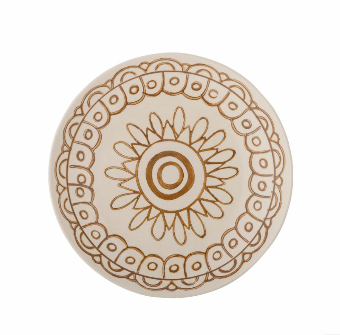 Maple Assiette, Orange, Grès