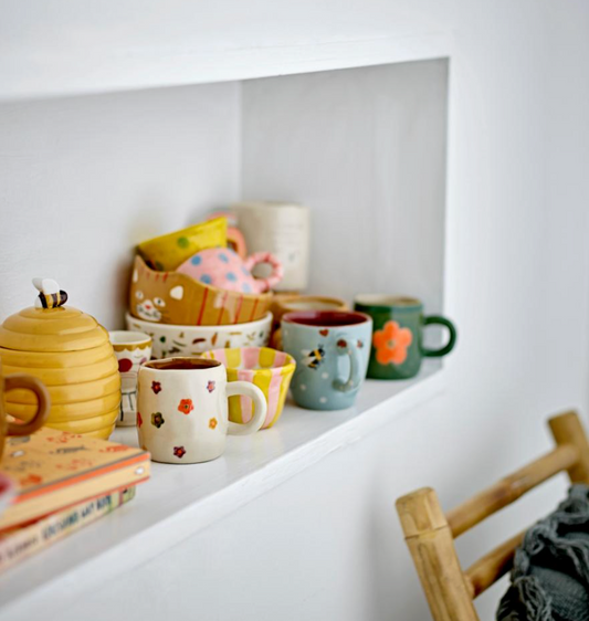 Addy Tasse, Multicolore, Grès