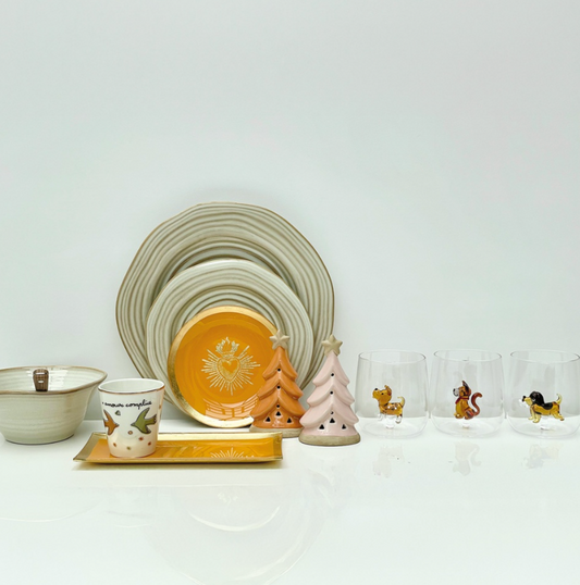 Verre gobelet 3D chien bella D8,8 H8,9cm