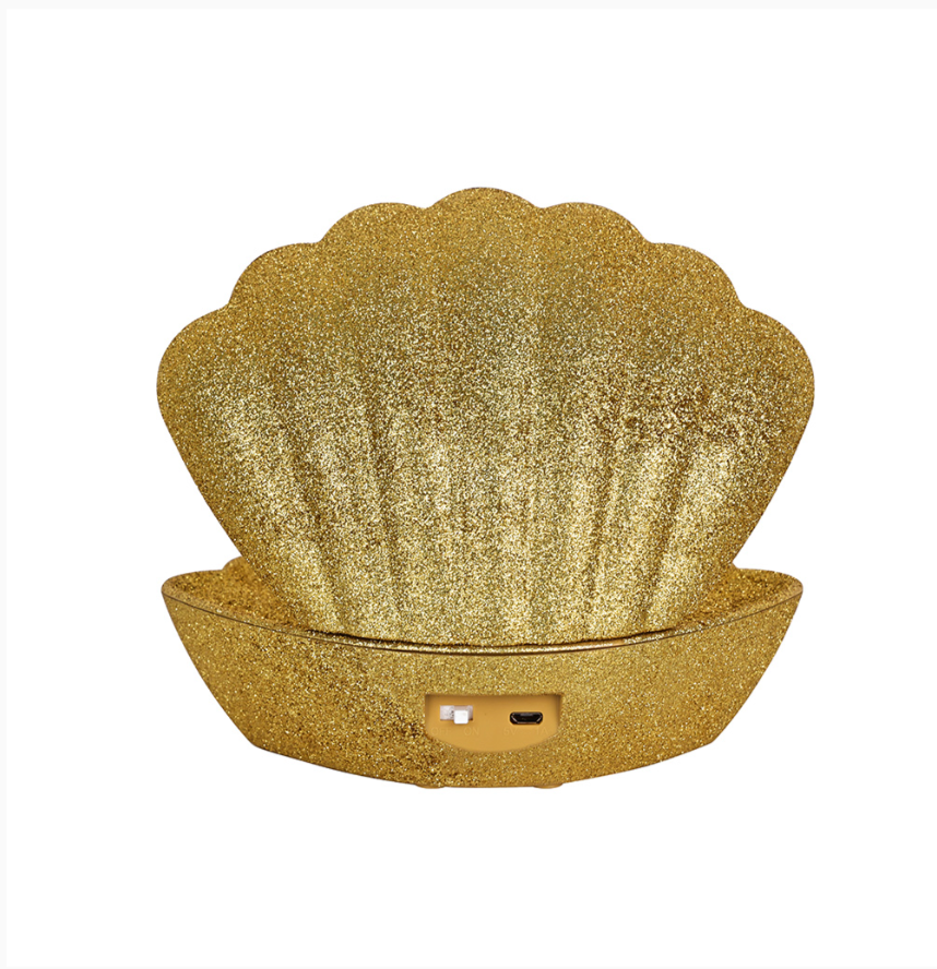 Lampe décorative Coki doré disco à piles L17,5 P12,5 H15cm