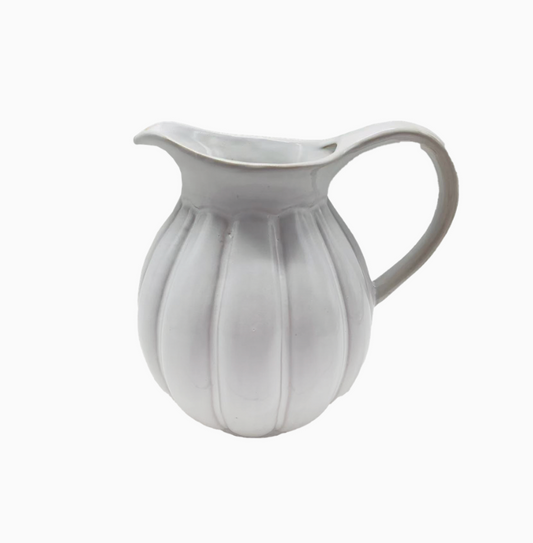 Pichet fermier blanc L19,7 P15,3 H18,5cm