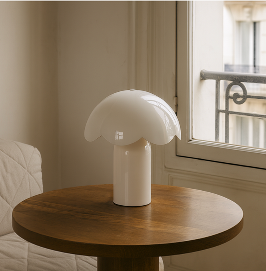Lampe Bella blanc D20 H23,5cm
