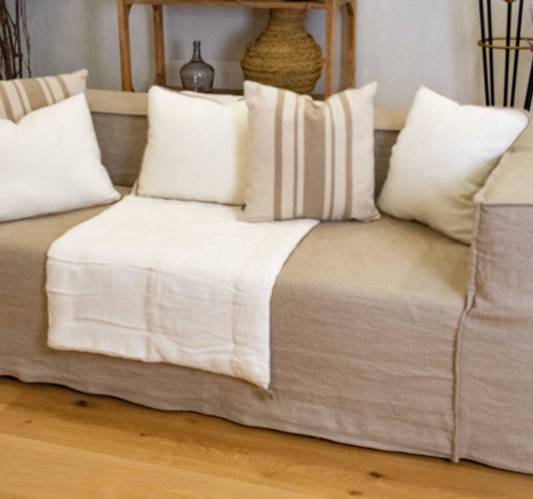 Coussin Lino 330 45x45 BLANC