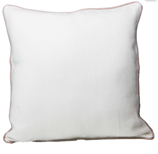 Coussin Lino 330 45x45 BLANC