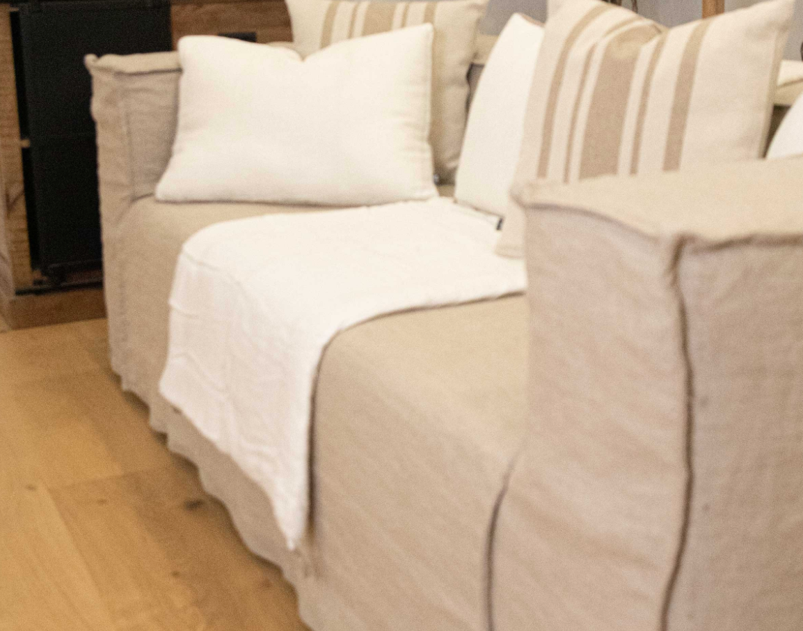 Edredon Coussin Lino 330 blanc