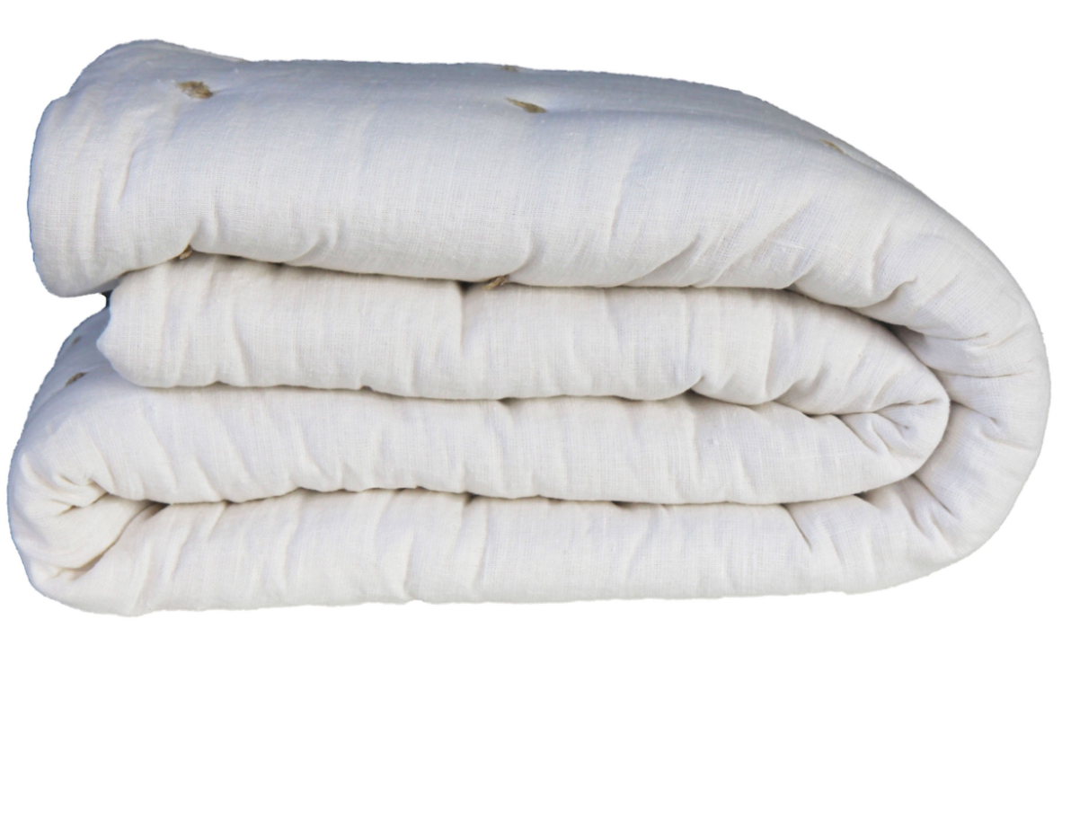 Edredon Coussin Lino 330 blanc