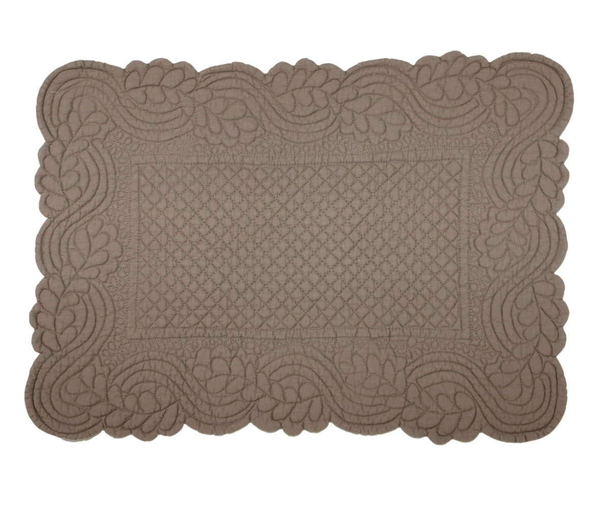 Set De Table Boutis Morphee taupe foncé