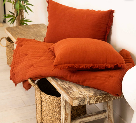 Edredon Coussin Romane 80x200 picante
