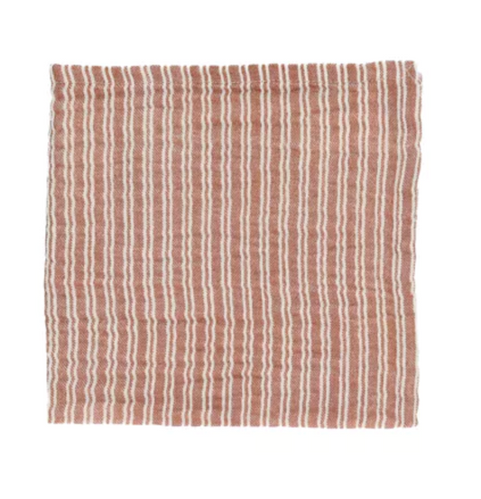 FRIVOLE - serviette - coton - L 45 x W 45 cm - terracotta