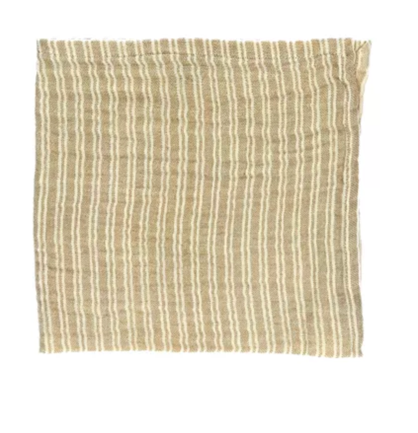 FRIVOLE - serviette - coton - L 45 x W 45 cm - blanc cassé