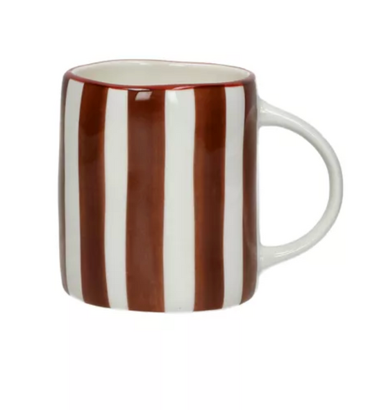 MYKONOS - mug 37,5 CL - porcelaine - L 12 x W 8,5 x H 9 cm - rouille