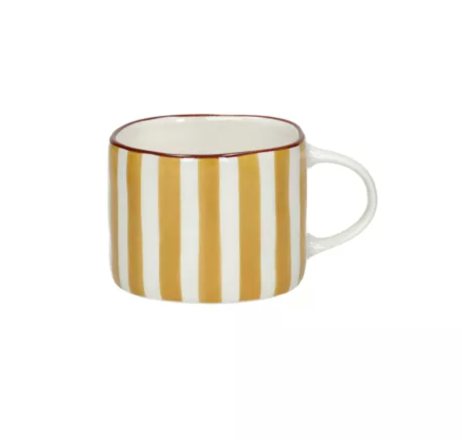 MYKONOS - mug 31,5 CL - porcelaine - L 12,3 x W 8,8 x H 6,8 cm - jaune