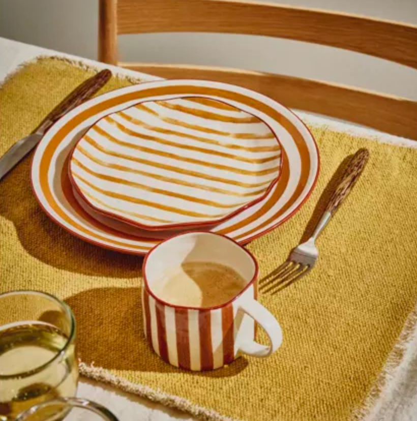 MYKONOS - mug 31,5 CL - porcelaine - L 12,3 x W 8,8 x H 6,8 cm - rouille