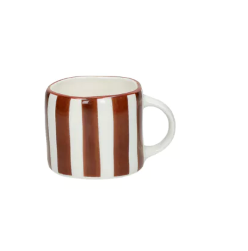 MYKONOS - tasse à expresso 11,5 CL - porcelaine - L 9.2 x W 7 x H 6 cm - rouille