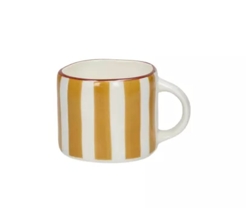 MYKONOS - tasse à expresso 11,5 CL - porcelaine - L 9.2 x W 7 x H 6 cm - jaune