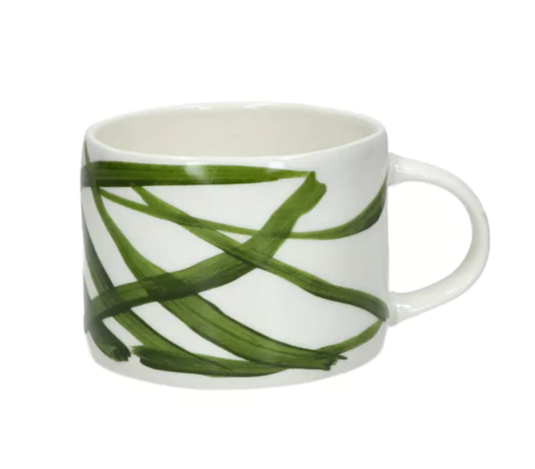 WEVE - mug - porcelaine - L 12,3 x W 8,8 x H 6,8 cm - vert