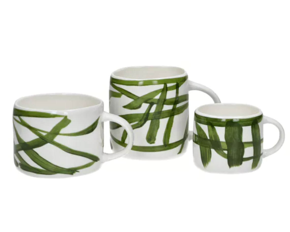 WEVE - mug - porcelaine - L 12,3 x W 8,8 x H 6,8 cm - vert