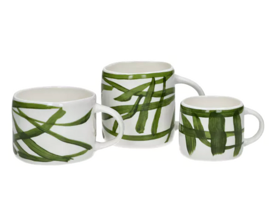 WEVE - mug - porcelaine - L 12,3 x W 8,8 x H 6,8 cm - vert