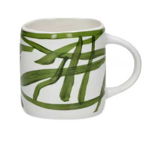 WEVE - mug - porcelaine - L 12 x W 8,5 x H 9 cm - vert