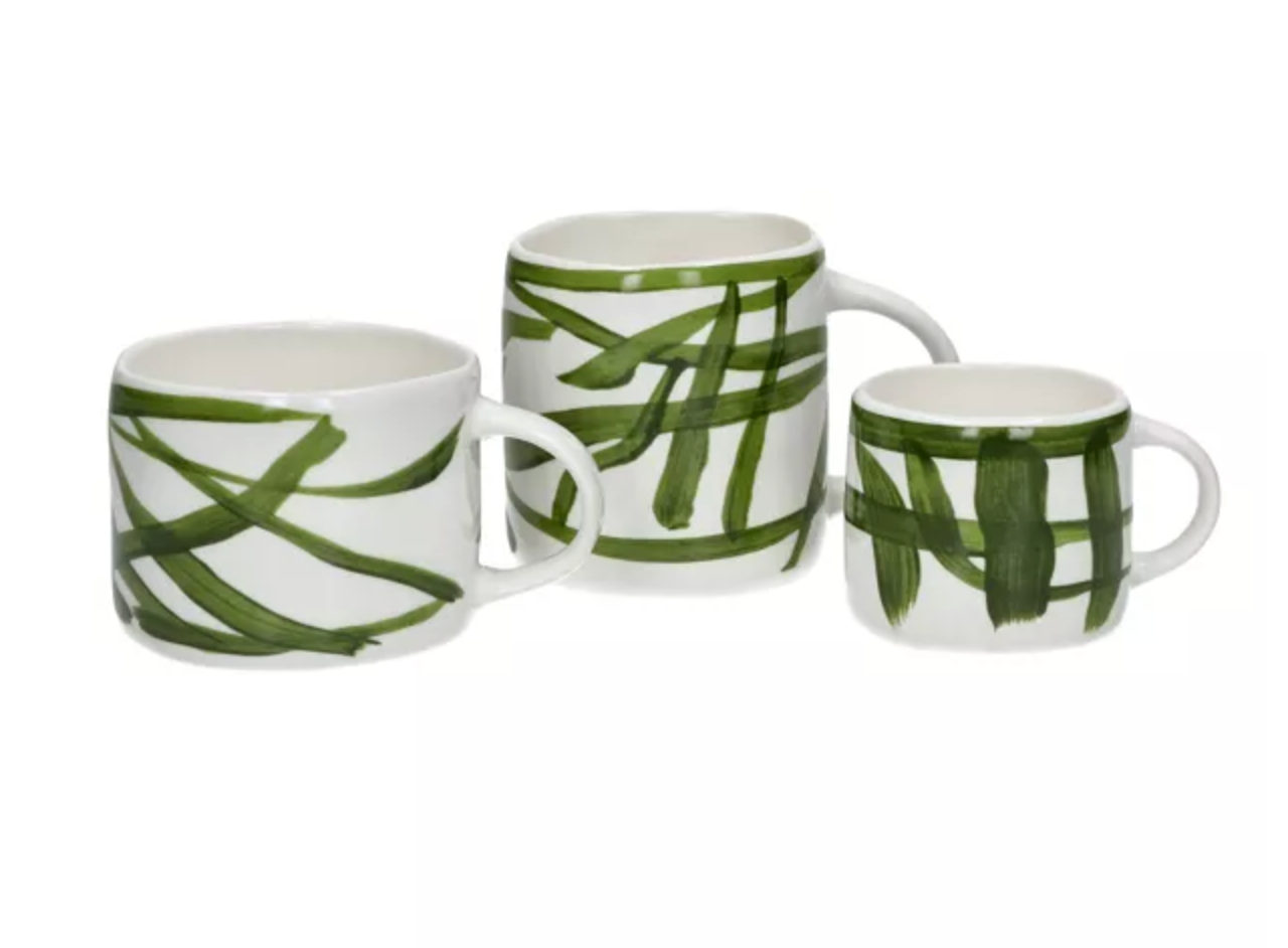 WEVE - mug - porcelaine - L 12 x W 8,5 x H 9 cm - vert