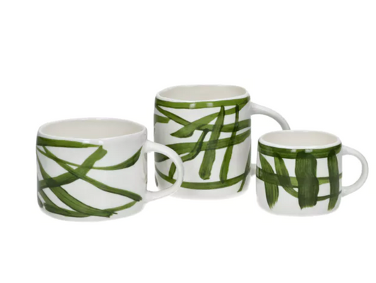 WEVE - tasse à expresso - porcelaine - L 9,2 x W 7 x H 6 cm - vert