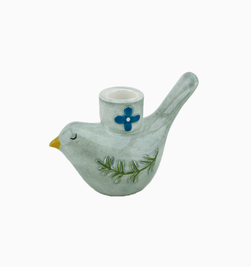 Bougeoir oiseau pm L12 P6 H9cm