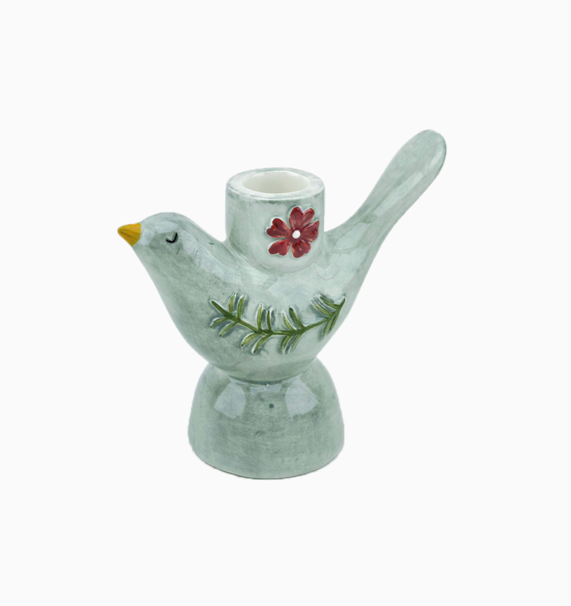 Bougeoir oiseau mm L12 P5 H11cm
