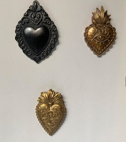 DECO MURALE EX VOTO OEIL DORE 8,3X12,3CM