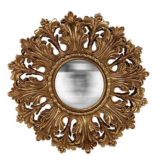 MIROIR ERALYS CONVEXE DORE DIAM 19,7CM