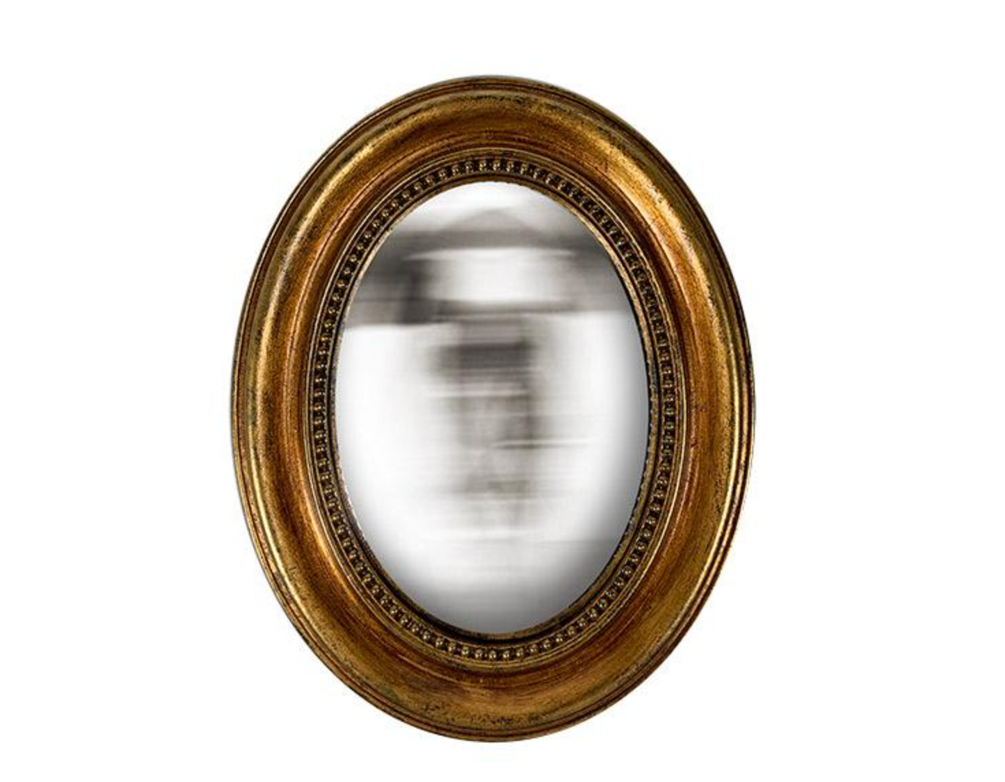 Miroir convexe ovale doré 24x19cm