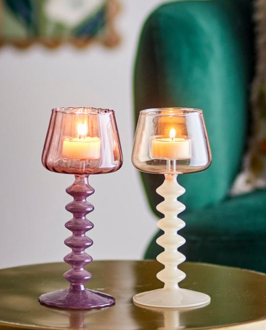 Daze Photophore, Rose, Verre