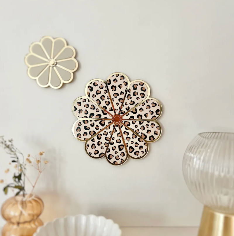 Bijou de mur Fleur léopard (PETIT MODÈLE)