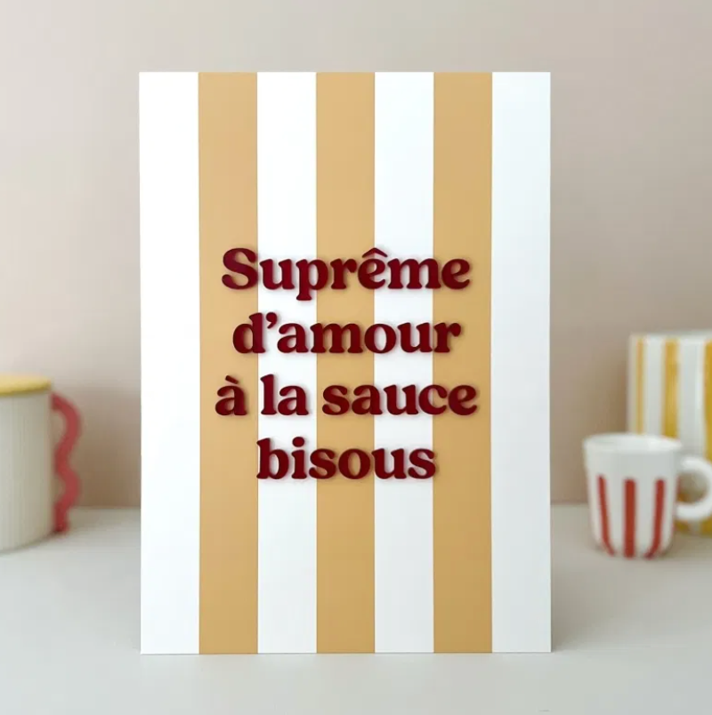 Affiche Suprême d’amour à la sauce bisous
