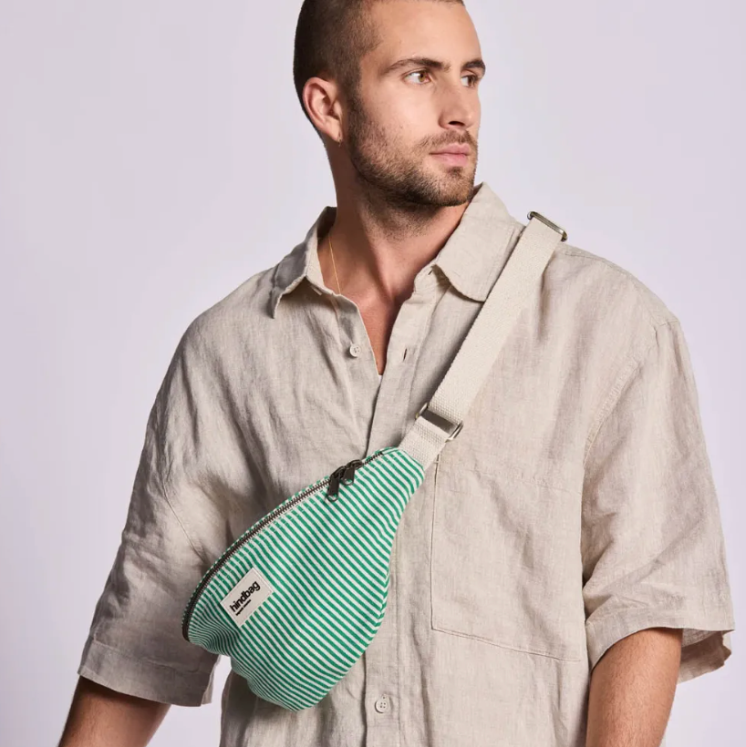 Sac banane Olivia Rayures vert