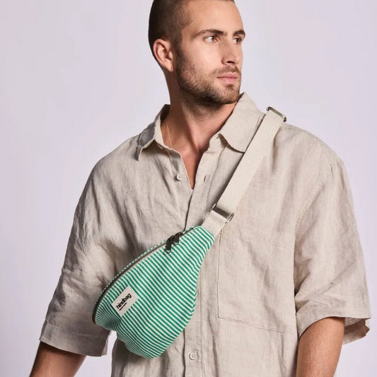 Sac banane Olivia Rayures vert