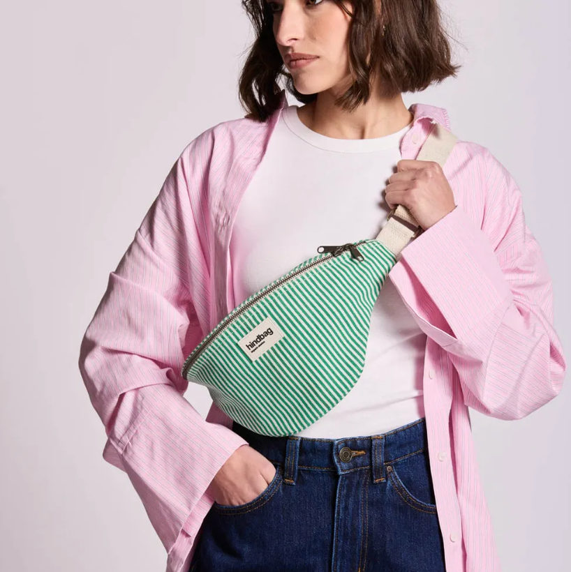 Sac banane Olivia Rayures vert