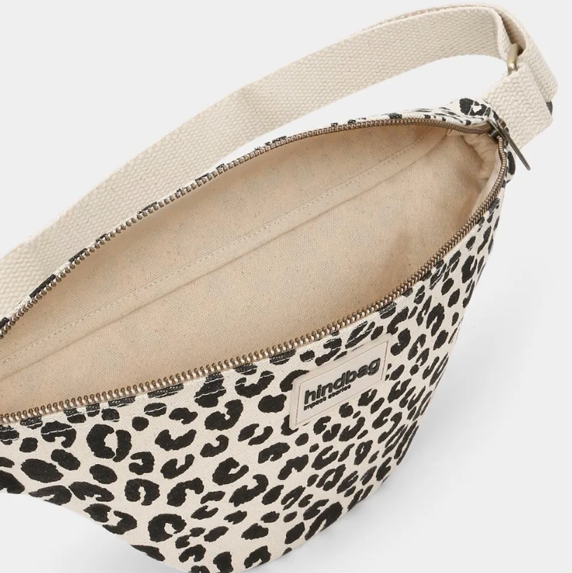 Sac banane Olivia Léopard écru