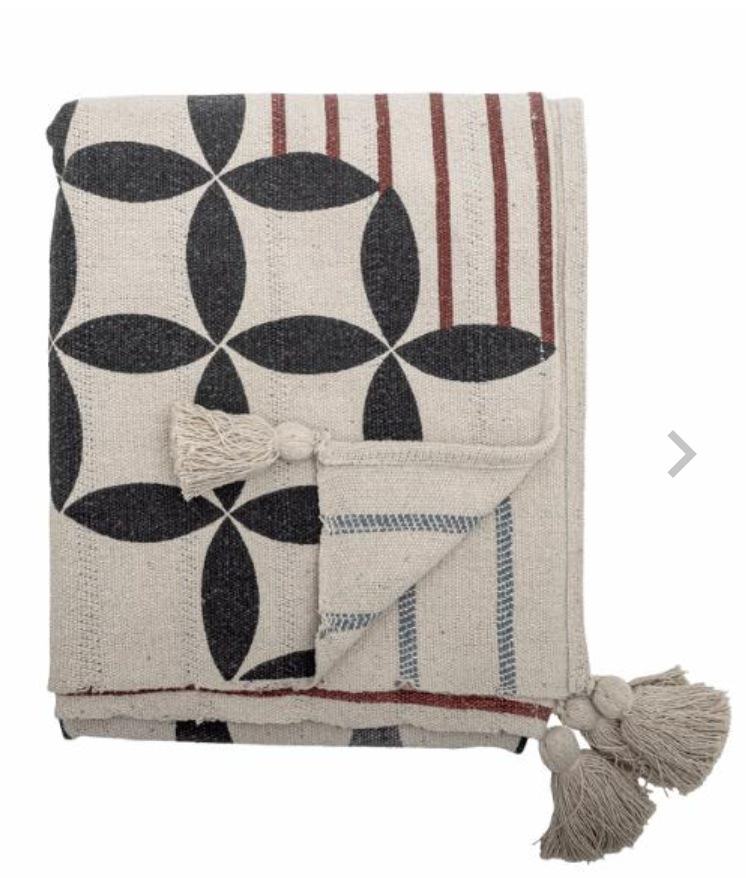 Forma Plaid, Nature, Coton recyclé