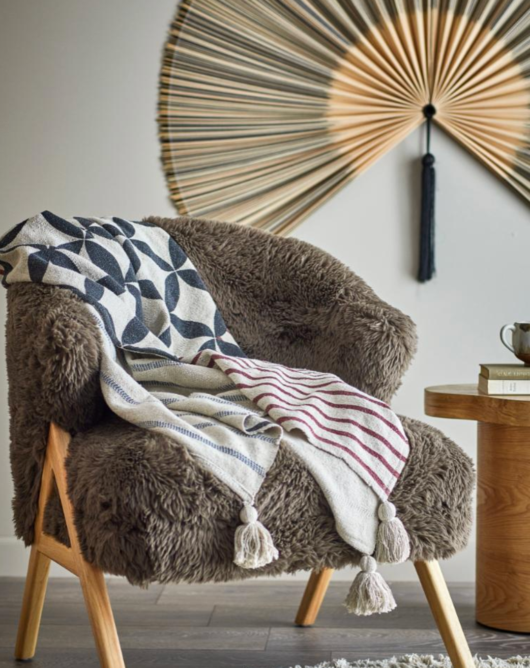 Forma Plaid, Nature, Coton recyclé