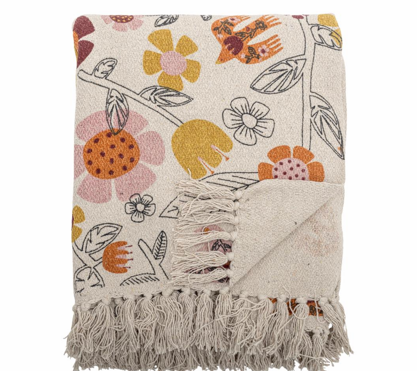 Vivielle Plaid, Multicolore, Coton recyclé